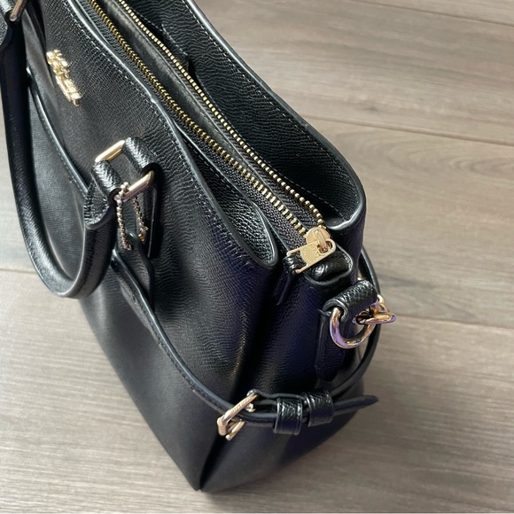 Black Coach Bag with Chain Crossbody - Picture 3 of 16